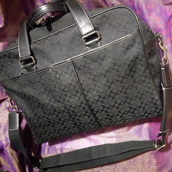 Vintage COACH Monogram canvas laptop case - Picture 3 of 10